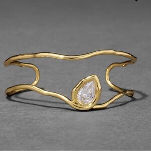 ALEXIS BITTAR • Asterales Gold Floating Cuff Bracelet